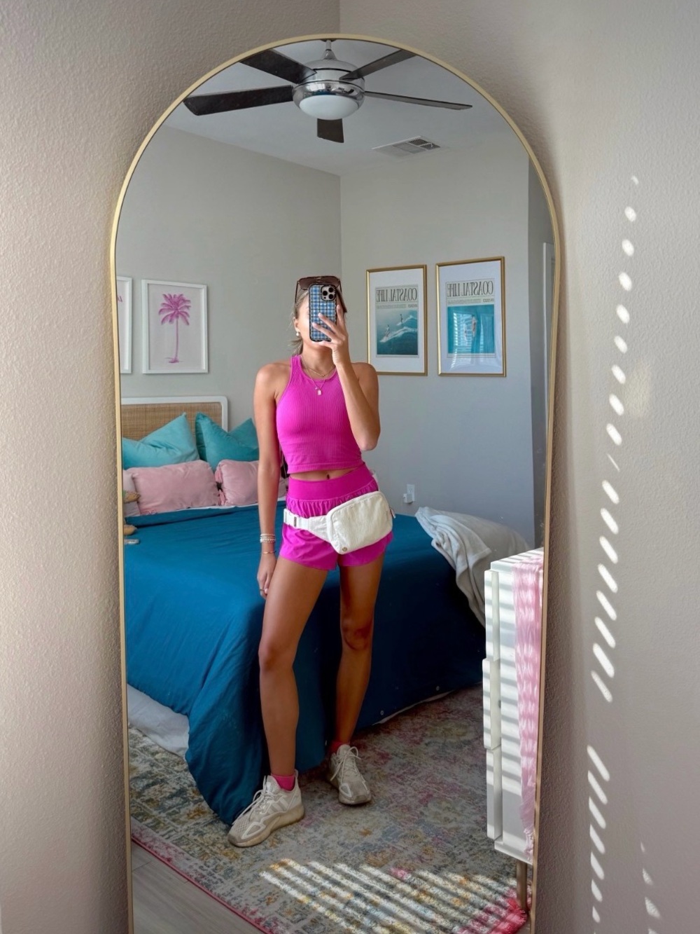 CRZ pink workout top
